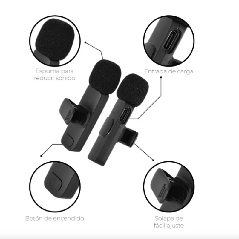 NanoVox™ - Microfono de solapa de alta fidelidad