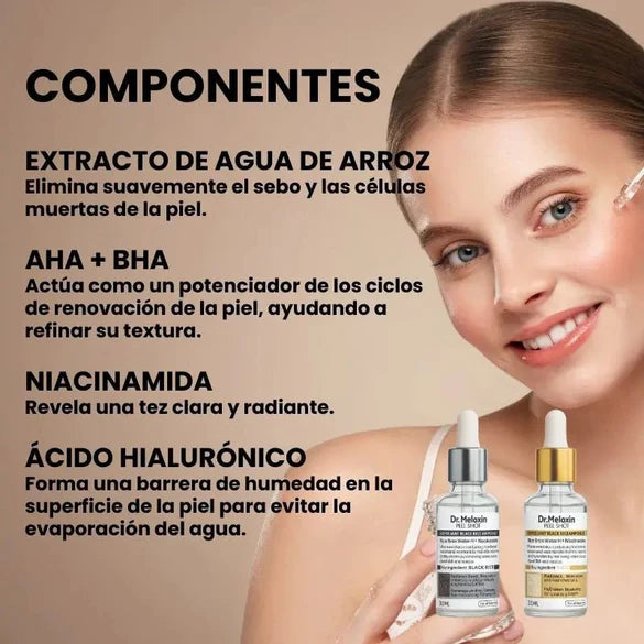 Dr. Melaxin Ampolla Rice & Black Rice – Limpieza profunda🥇