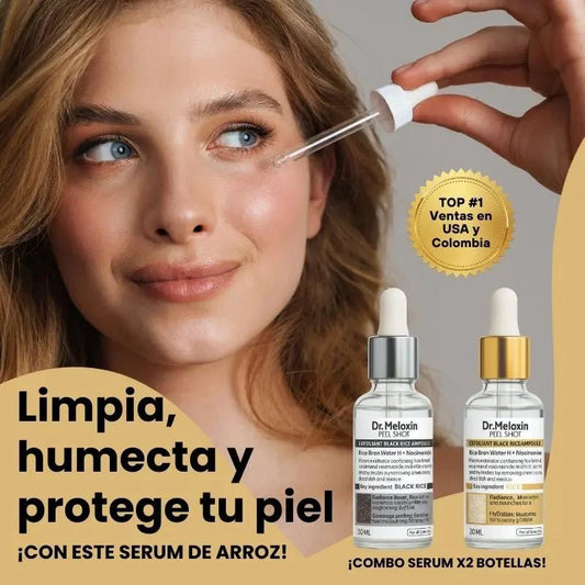 Dr. Melaxin Ampolla Rice & Black Rice – Limpieza profunda🥇